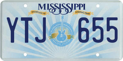 MS license plate YTJ655