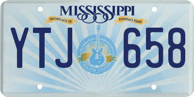 MS license plate YTJ658