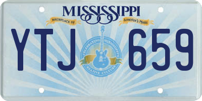 MS license plate YTJ659