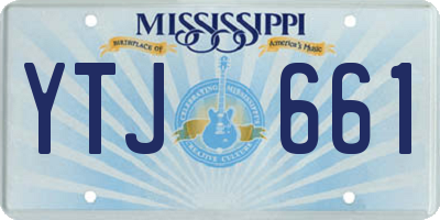 MS license plate YTJ661