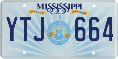 MS license plate YTJ664