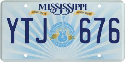 MS license plate YTJ676