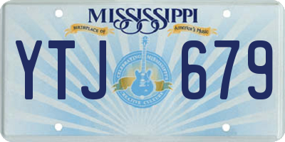 MS license plate YTJ679