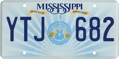 MS license plate YTJ682