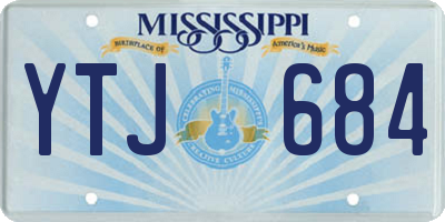 MS license plate YTJ684