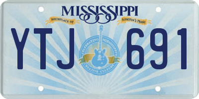 MS license plate YTJ691