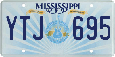 MS license plate YTJ695