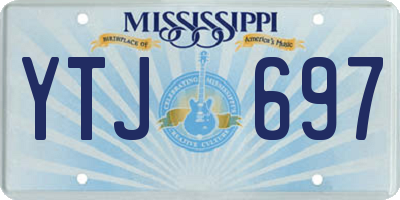 MS license plate YTJ697