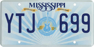 MS license plate YTJ699