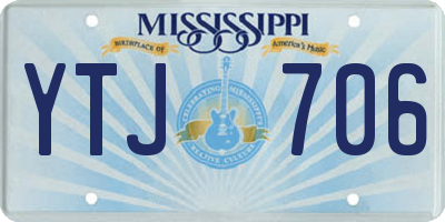 MS license plate YTJ706