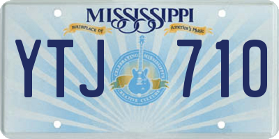 MS license plate YTJ710