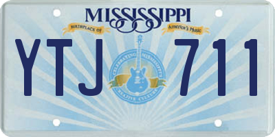 MS license plate YTJ711