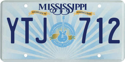MS license plate YTJ712