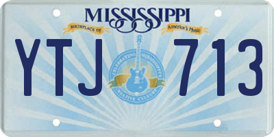 MS license plate YTJ713