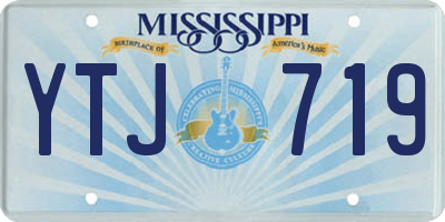 MS license plate YTJ719