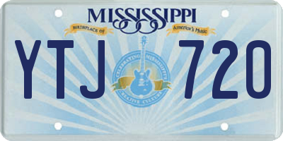 MS license plate YTJ720