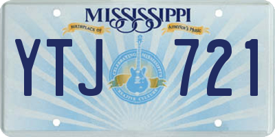 MS license plate YTJ721