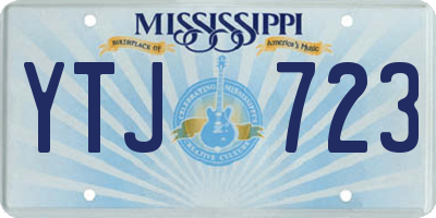 MS license plate YTJ723