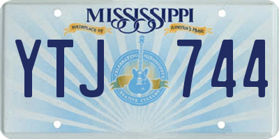 MS license plate YTJ744