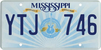 MS license plate YTJ746