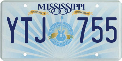 MS license plate YTJ755