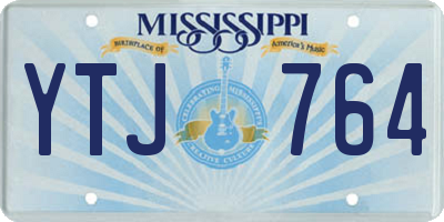 MS license plate YTJ764