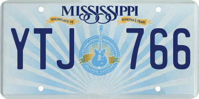 MS license plate YTJ766