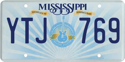 MS license plate YTJ769