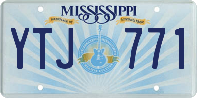 MS license plate YTJ771
