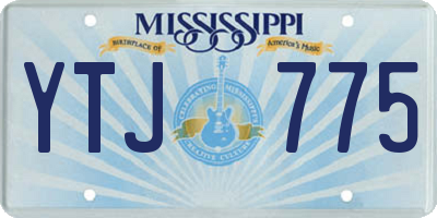 MS license plate YTJ775