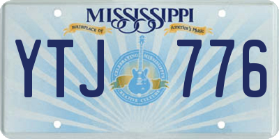 MS license plate YTJ776