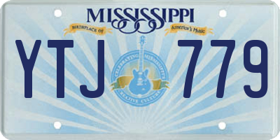 MS license plate YTJ779