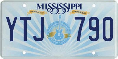 MS license plate YTJ790