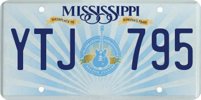 MS license plate YTJ795