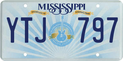 MS license plate YTJ797