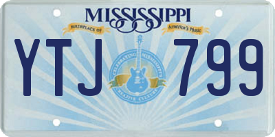 MS license plate YTJ799