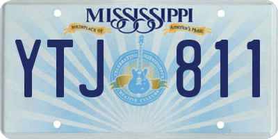 MS license plate YTJ811