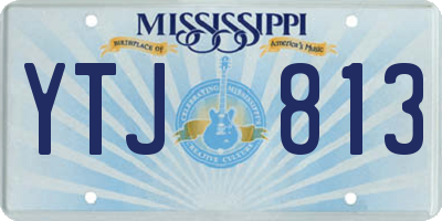 MS license plate YTJ813