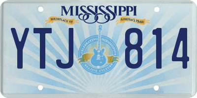 MS license plate YTJ814