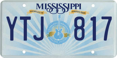 MS license plate YTJ817
