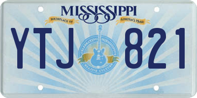MS license plate YTJ821