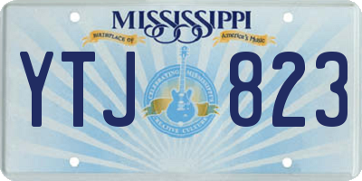 MS license plate YTJ823