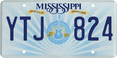 MS license plate YTJ824