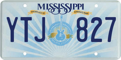 MS license plate YTJ827