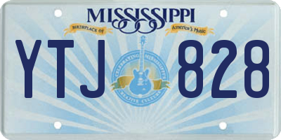 MS license plate YTJ828