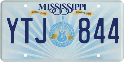MS license plate YTJ844