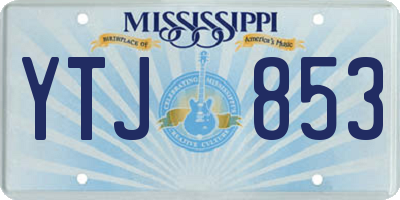 MS license plate YTJ853