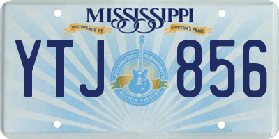 MS license plate YTJ856