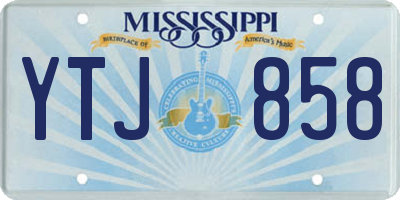 MS license plate YTJ858