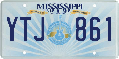 MS license plate YTJ861